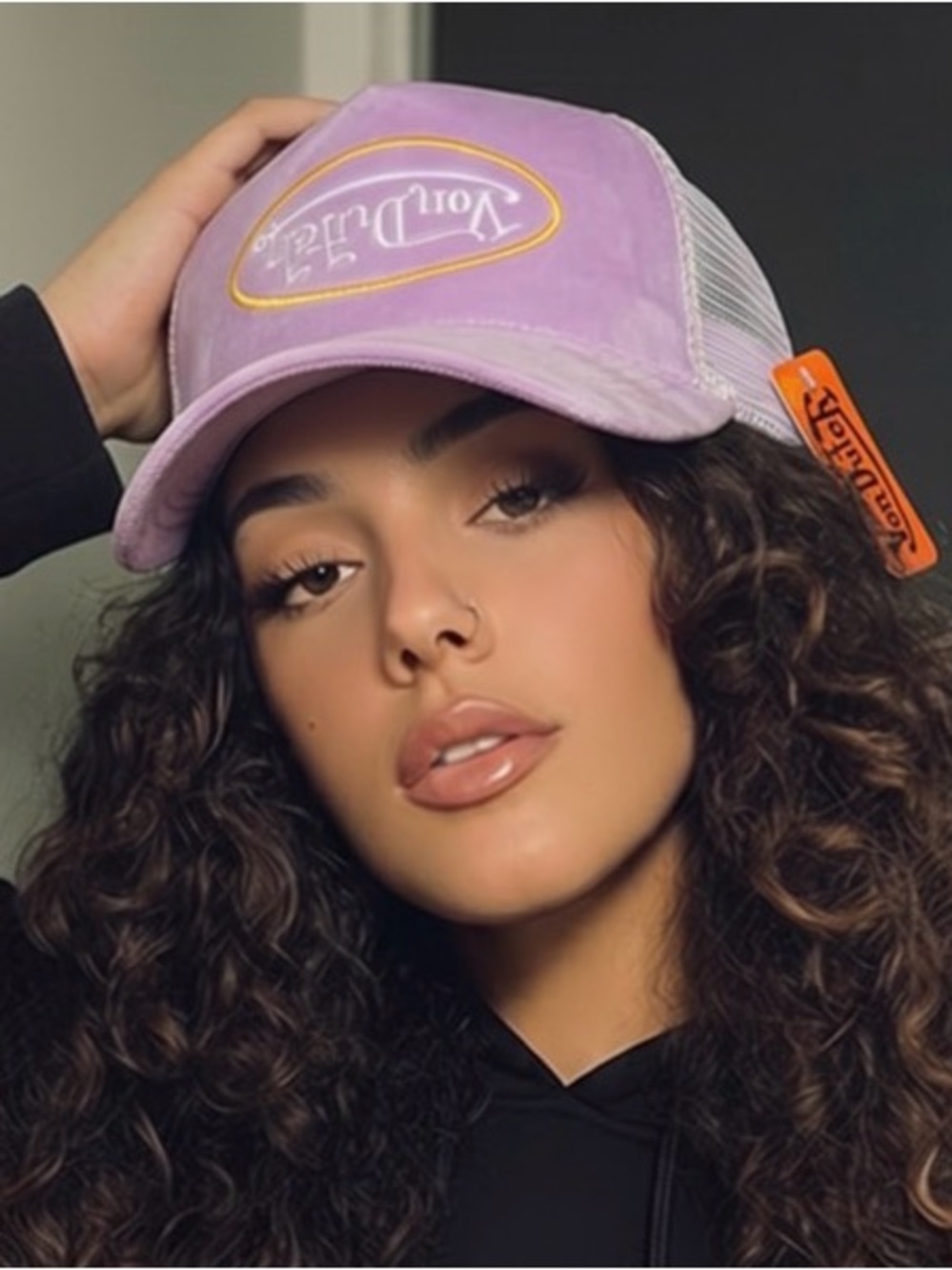 Von Dutch Lavender Trucker Hat with Mesh Back